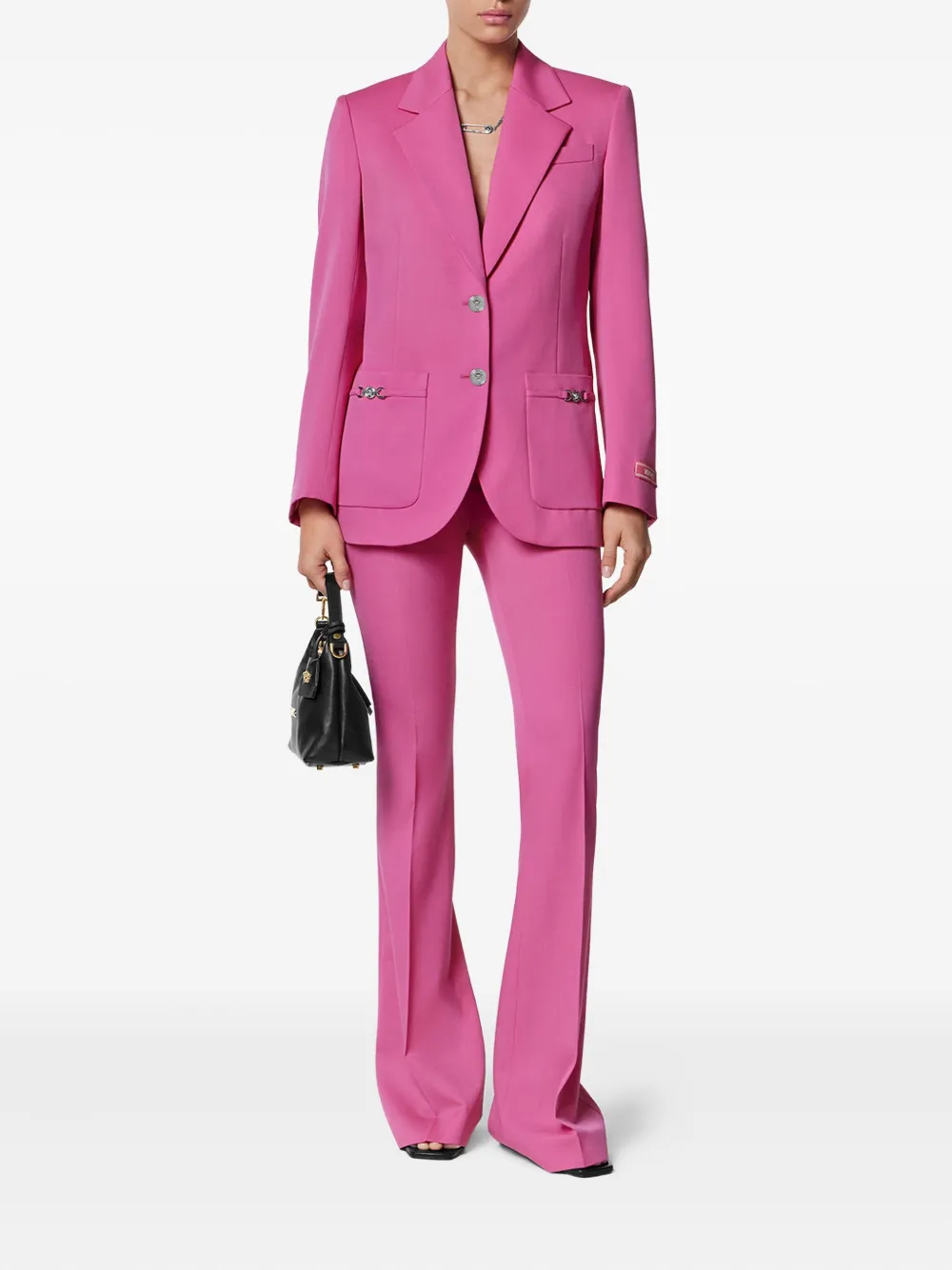 Versace Underwater Barocco boxy blazer Roze
