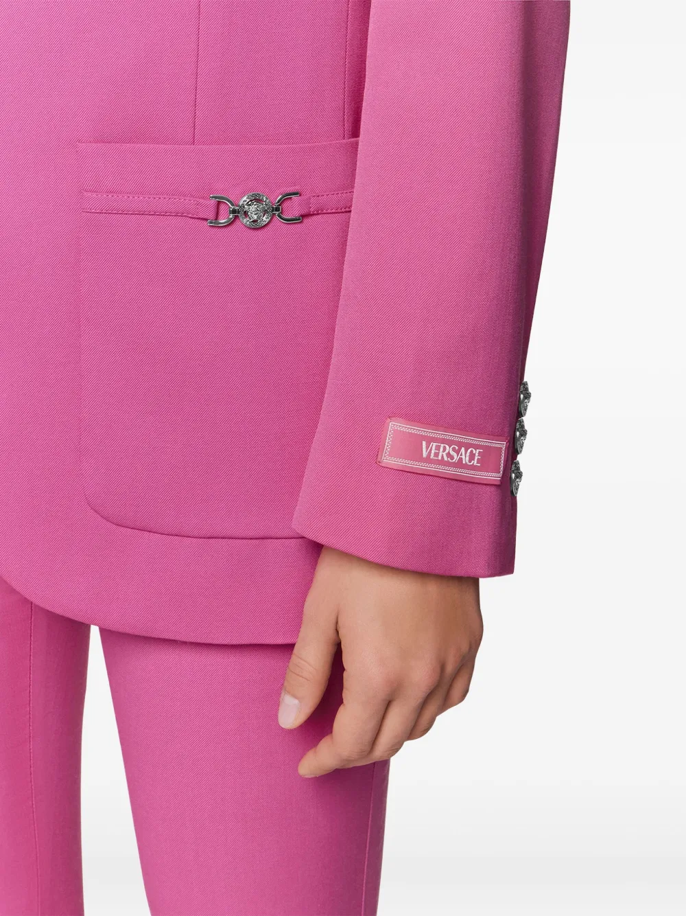 Versace Underwater Barocco boxy blazer Roze