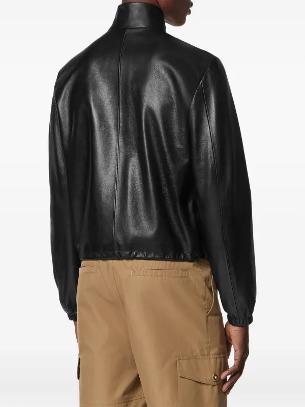 Versace Leather Jacket | Black | FARFETCH Versace Leather Jacket | Black | FARFETCH