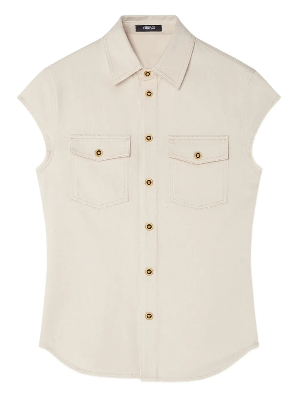 Versace Denim overhemd Beige
