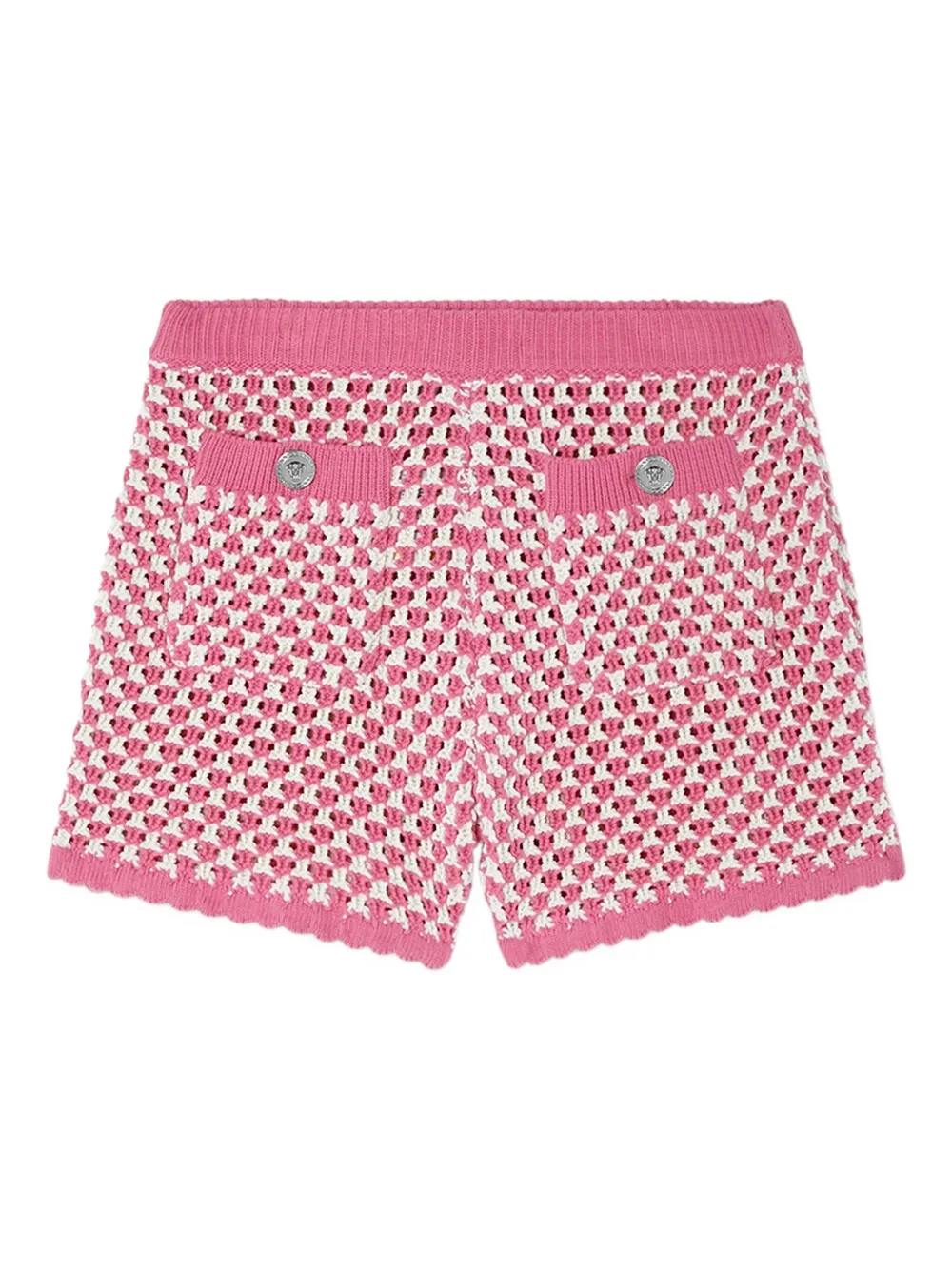 Versace Crochet-knit Shorts