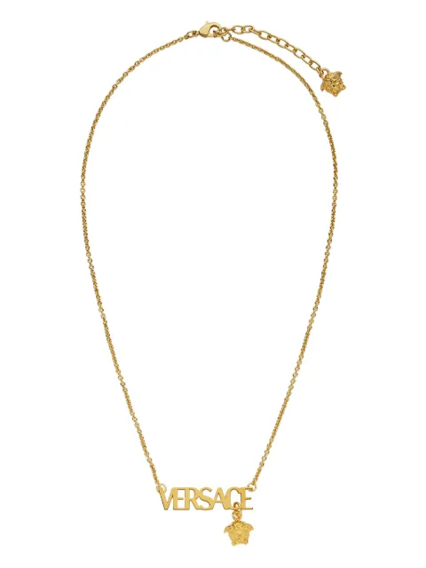 Versace logo-lettering necklace