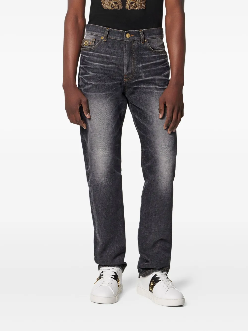 Versace Medusa Biggie jeans Zwart