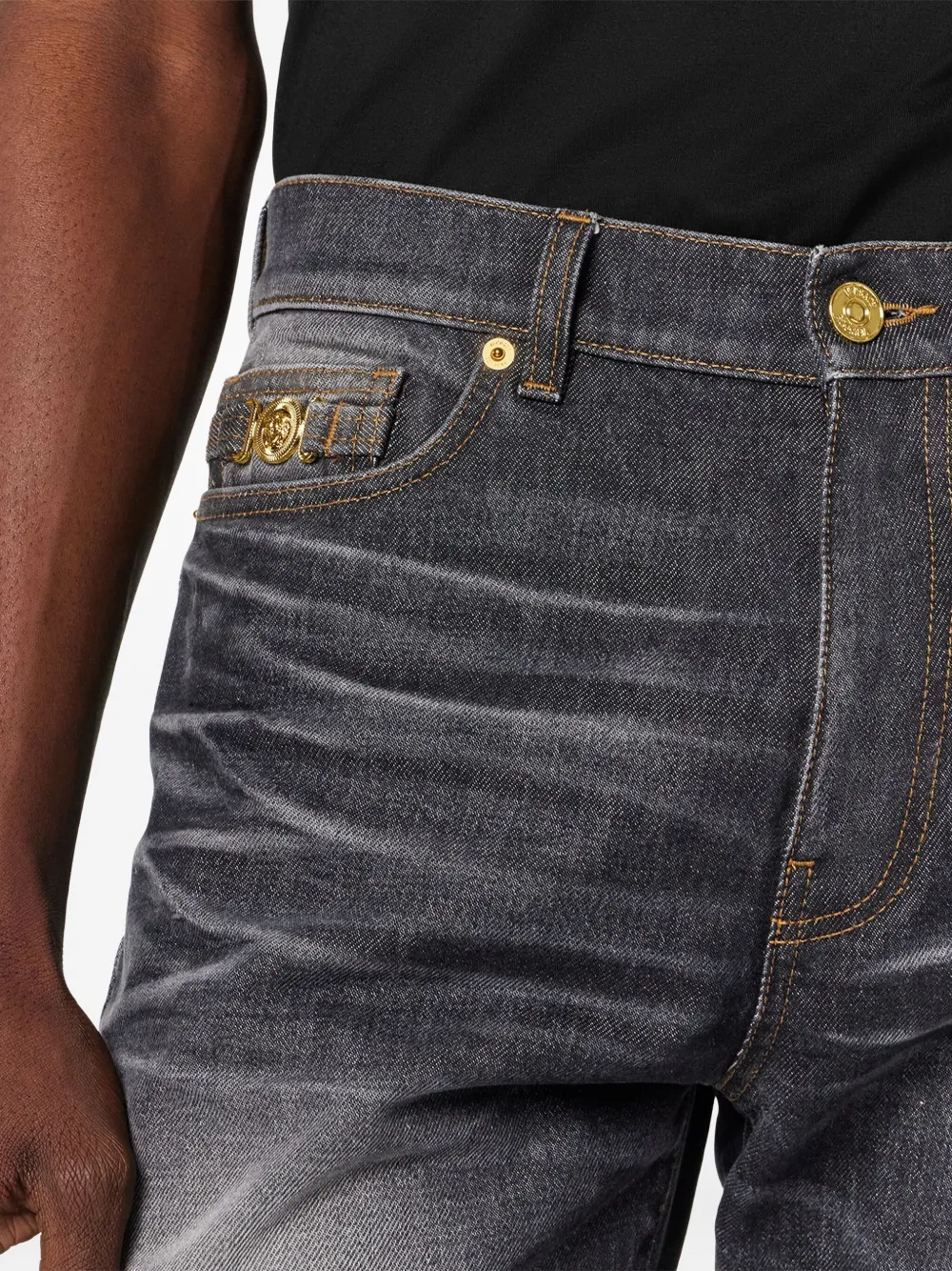 Versace Medusa Biggie jeans Zwart