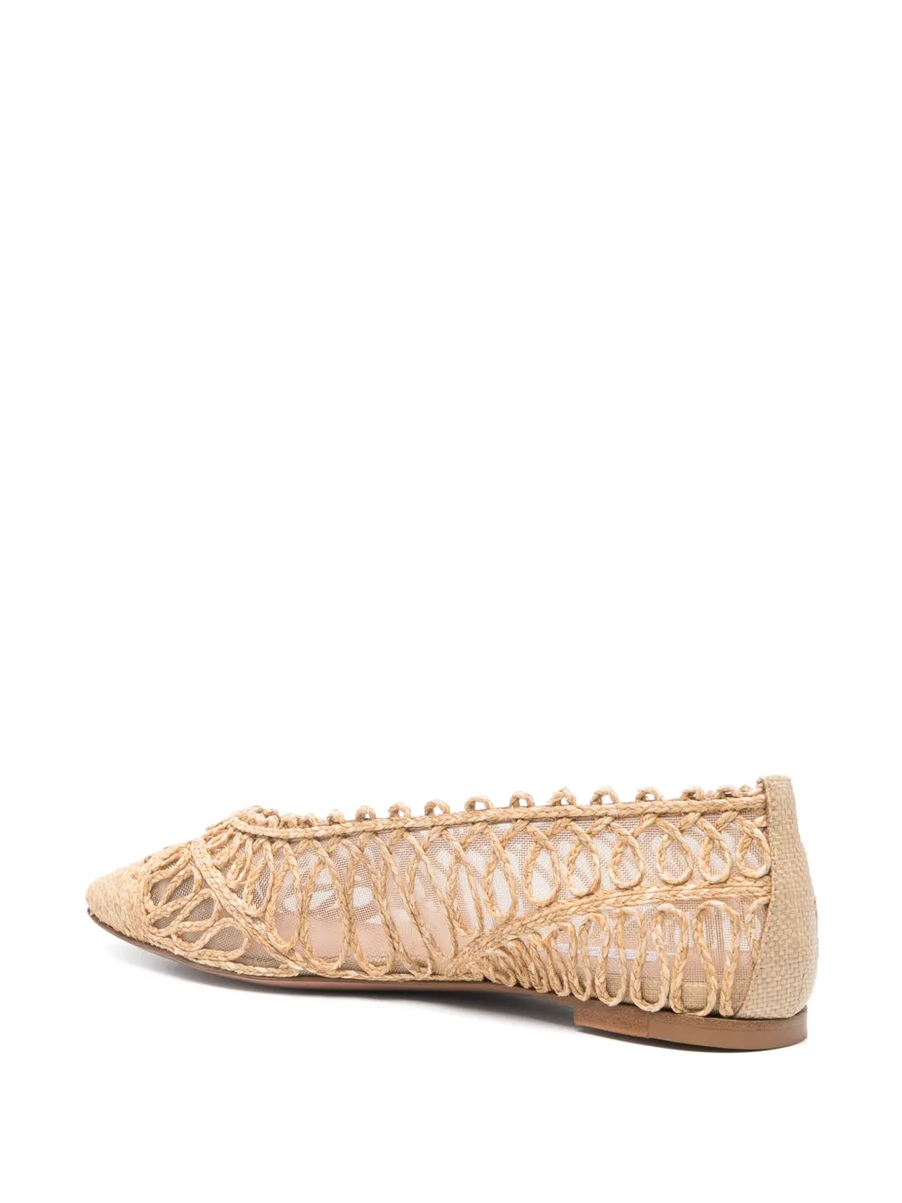 Aquazzura Kahlo ballet flats Neutrals