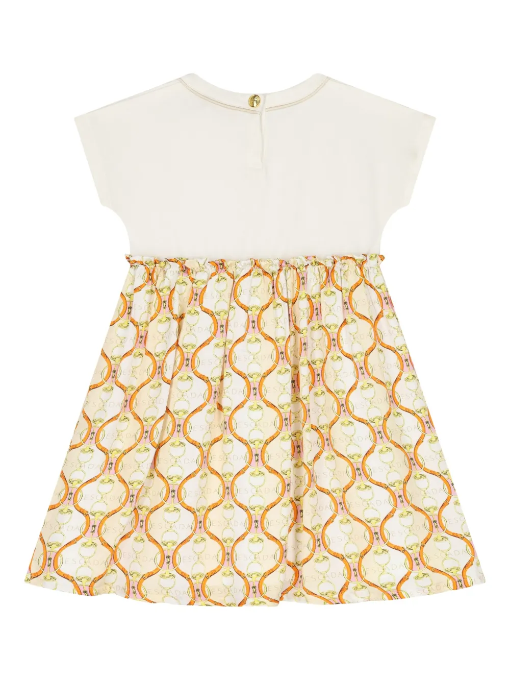 Escada Kids Jurk met geborduurd logo Wit