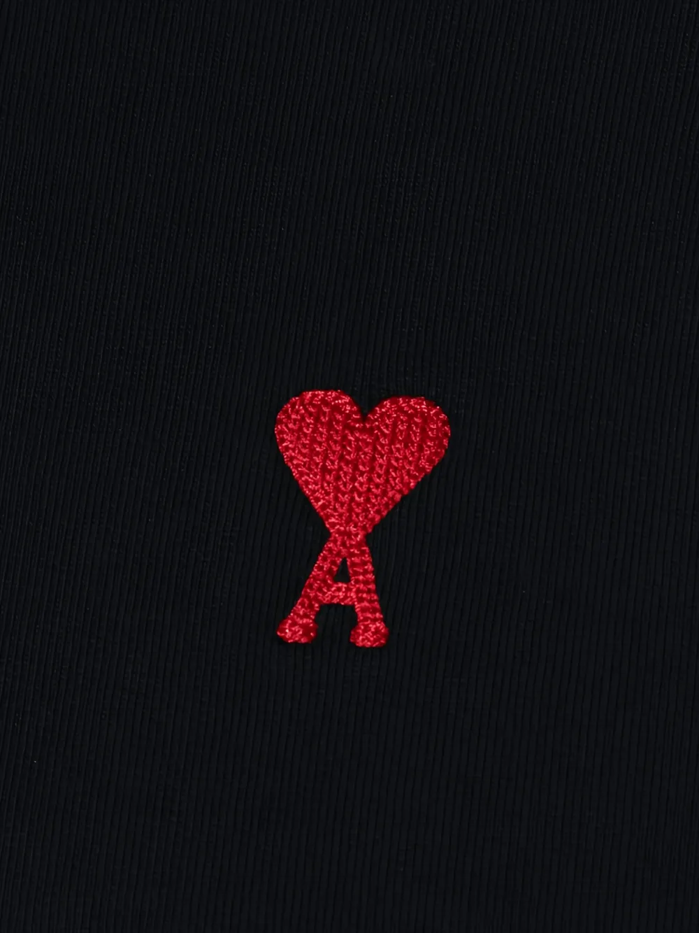 AMI Paris Hoodie met borduurwerk Zwart