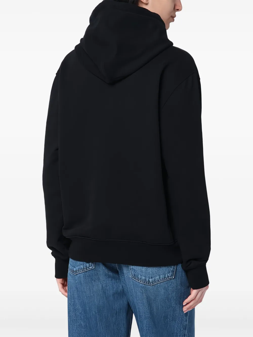 AMI Paris Hoodie met borduurwerk Zwart