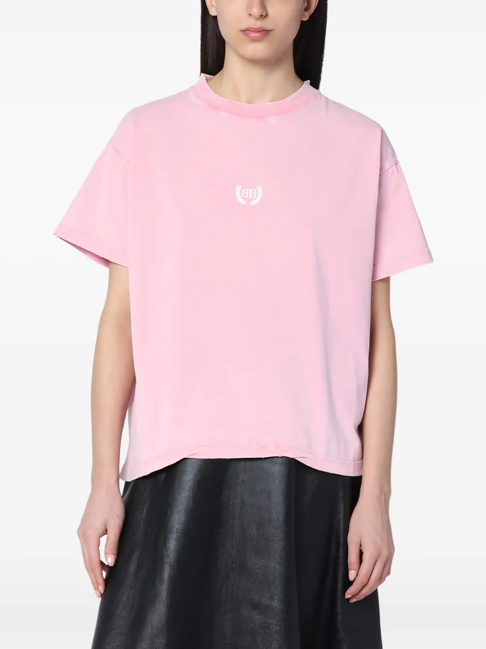 Balenciaga T-shirt met logoprint Roze