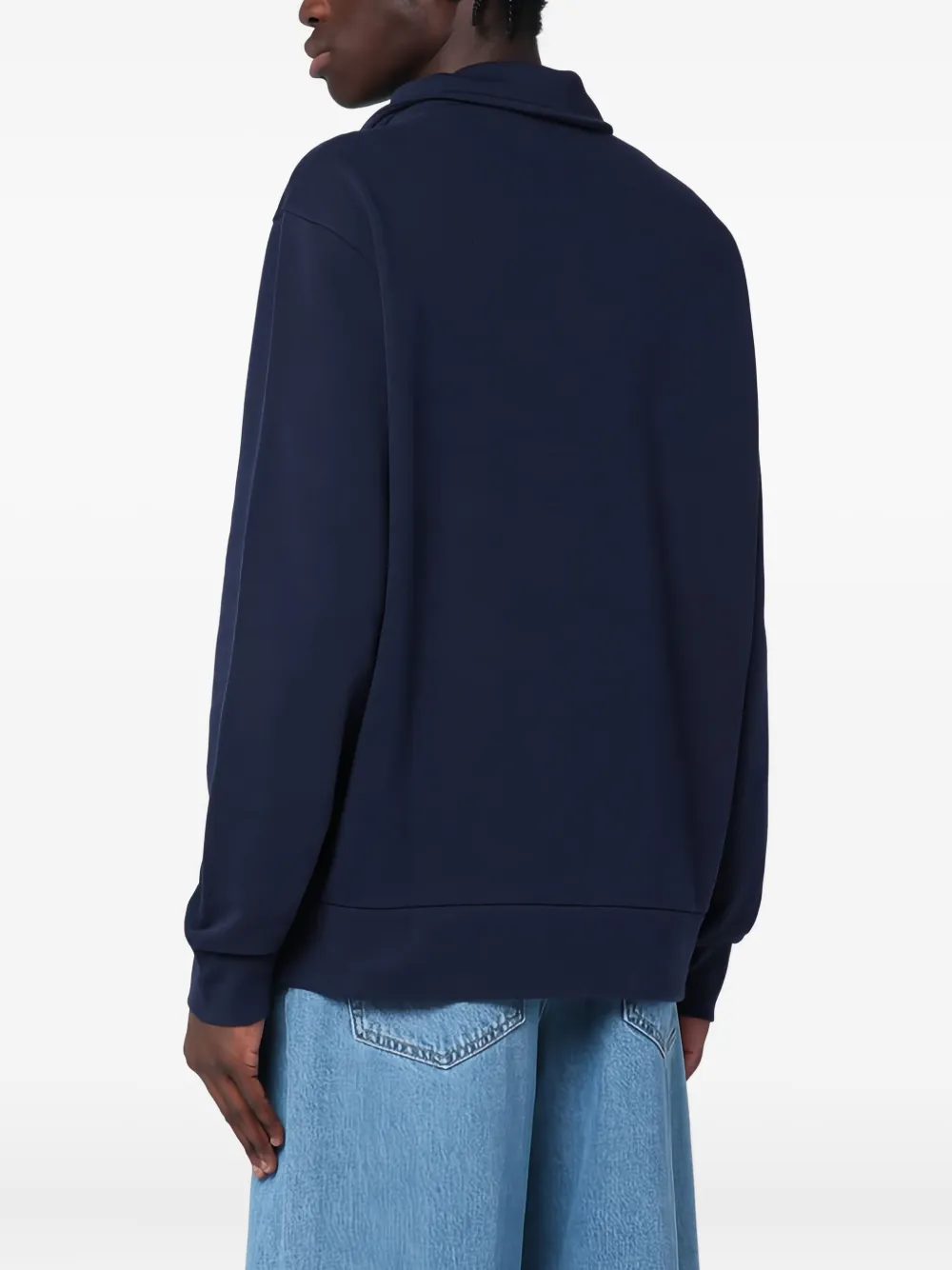 Polo Ralph Lauren half-zip embroidered sweatshirt Zwart
