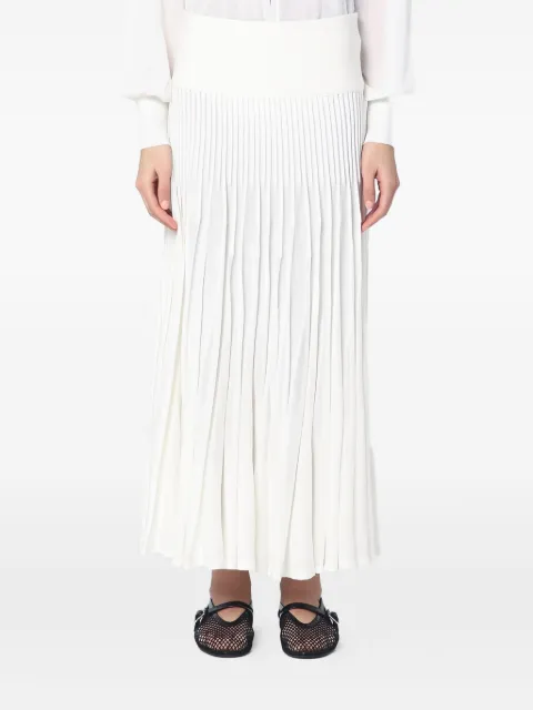 Alaïa stickad plisserad kjol