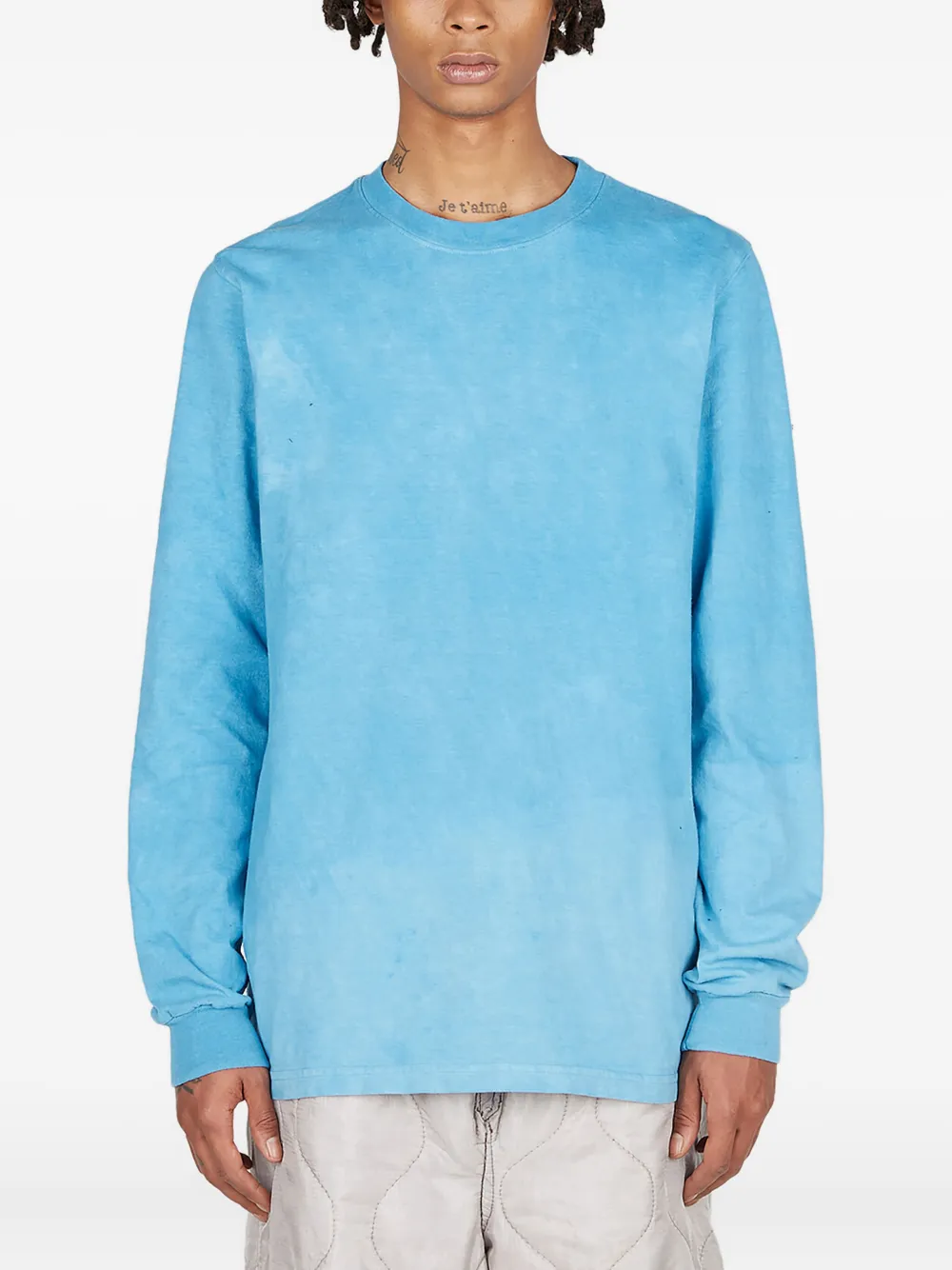 washed long-sleeve T-shirt