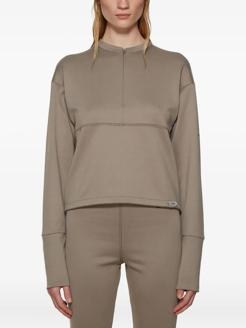 Artica Arbox half-zip long-sleeve T-shirt | Brown | Image 1