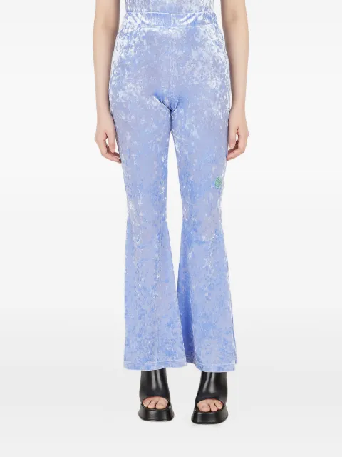 Perks And Mini crushed-velvet flared trousers