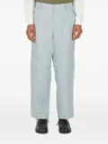 Wynn Hamlyn detachable-panel linen trousers - Blue