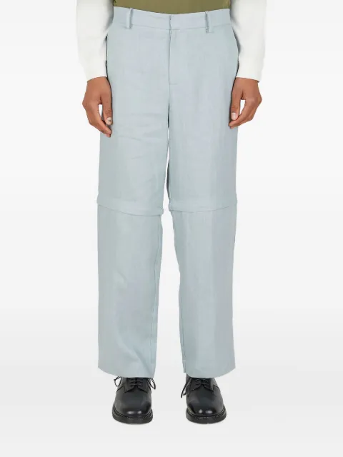 Wynn Hamlyn detachable-panel linen trousers