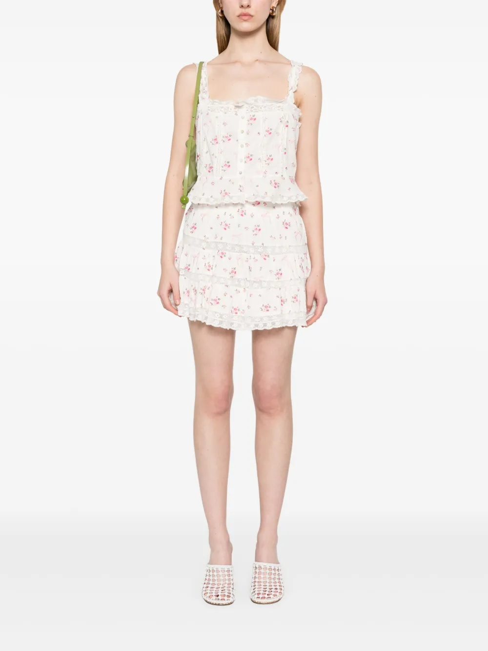 LoveShackFancy Vietta crop top | Vests & Tank Tops | Image 2