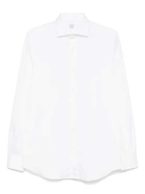 Mazzarelli spread-collar shirt