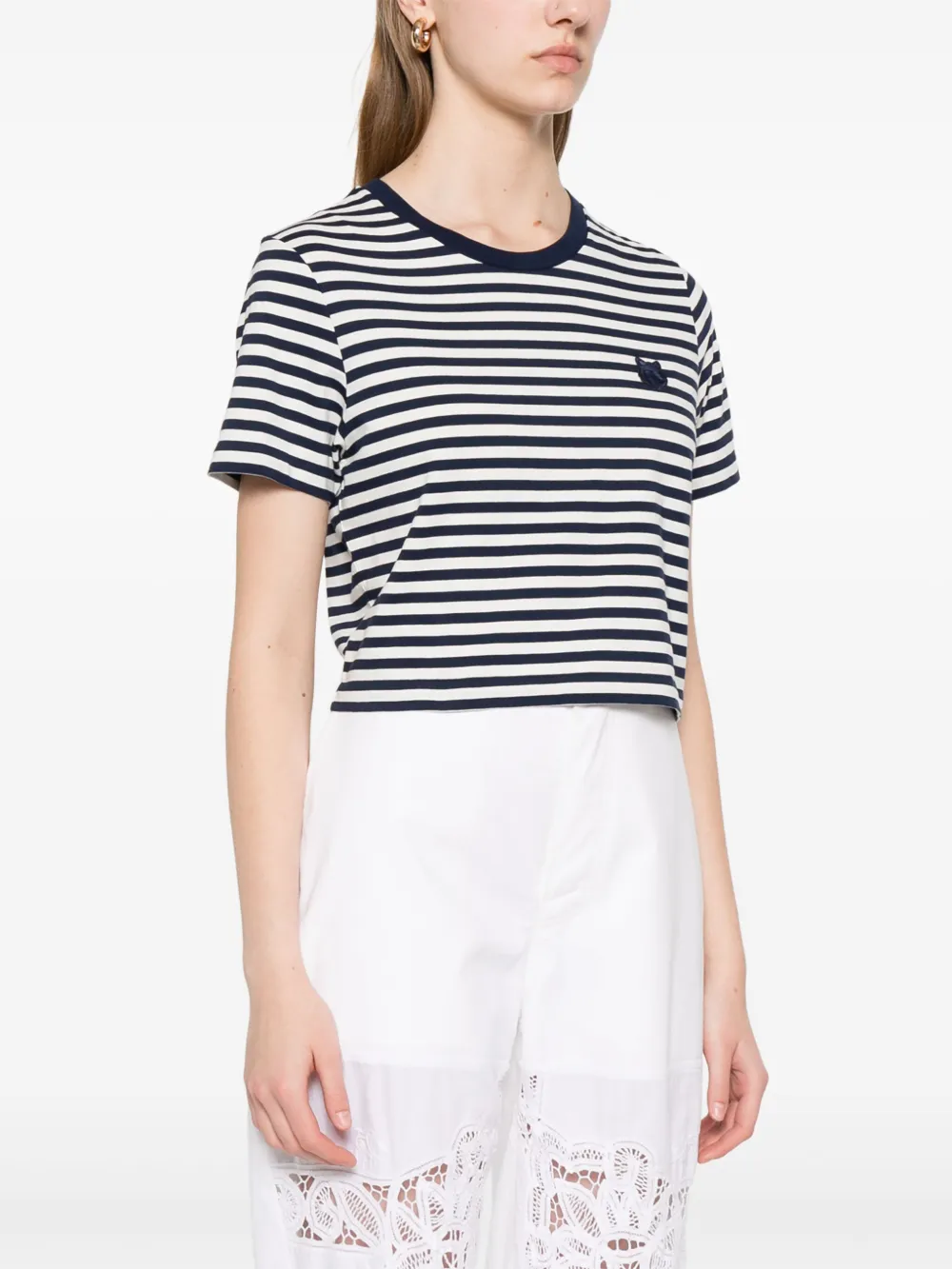 Shop Maison Kitsuné Fox-motif T-shirt