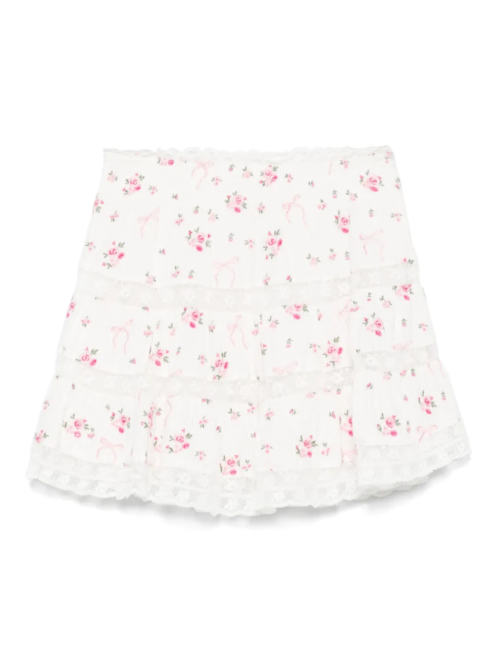 LoveShackFancy Viro minikjol | vit | Image 1