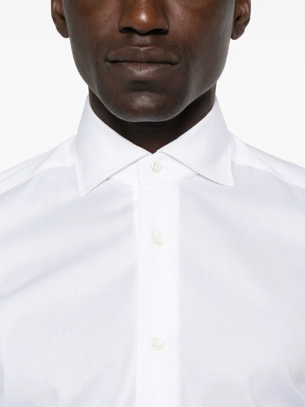 Mazzarelli Katoenen overhemd Wit