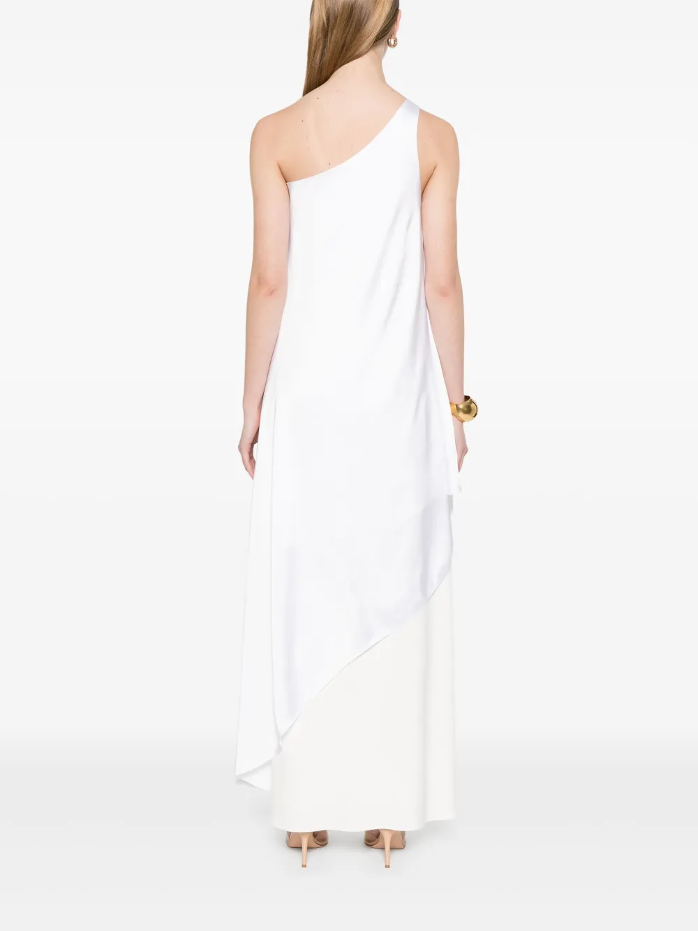 Shop Norma Kamali One-shoulder Diagonal Tunic Top