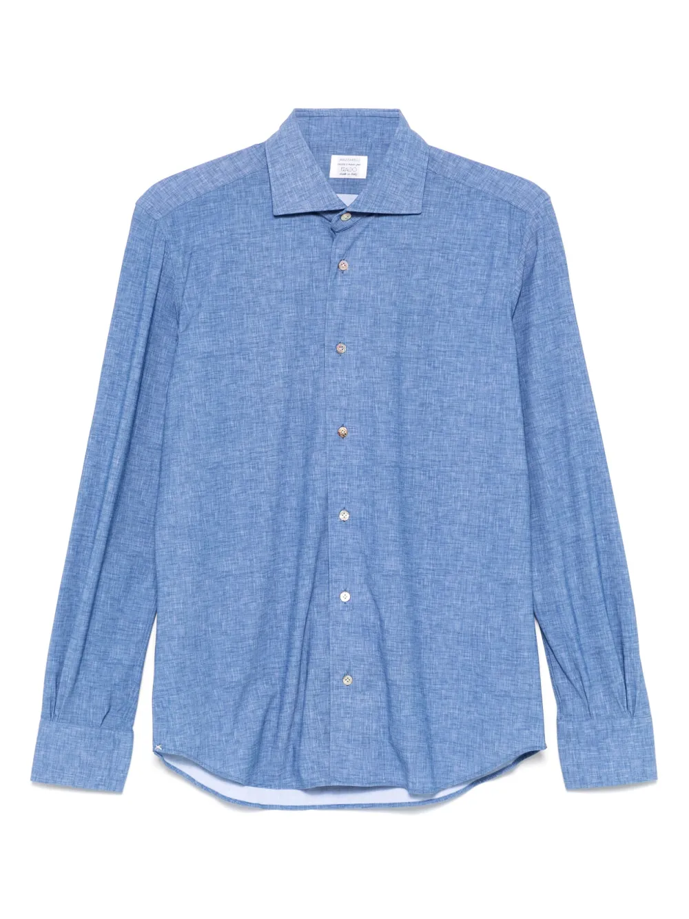 Mazzarelli camisa con efecto melange | azul | Image 1