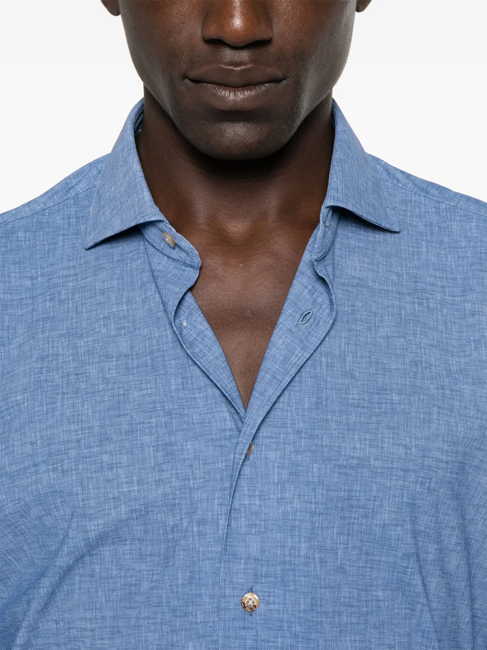 Mazzarelli Mélange-effect Shirt
