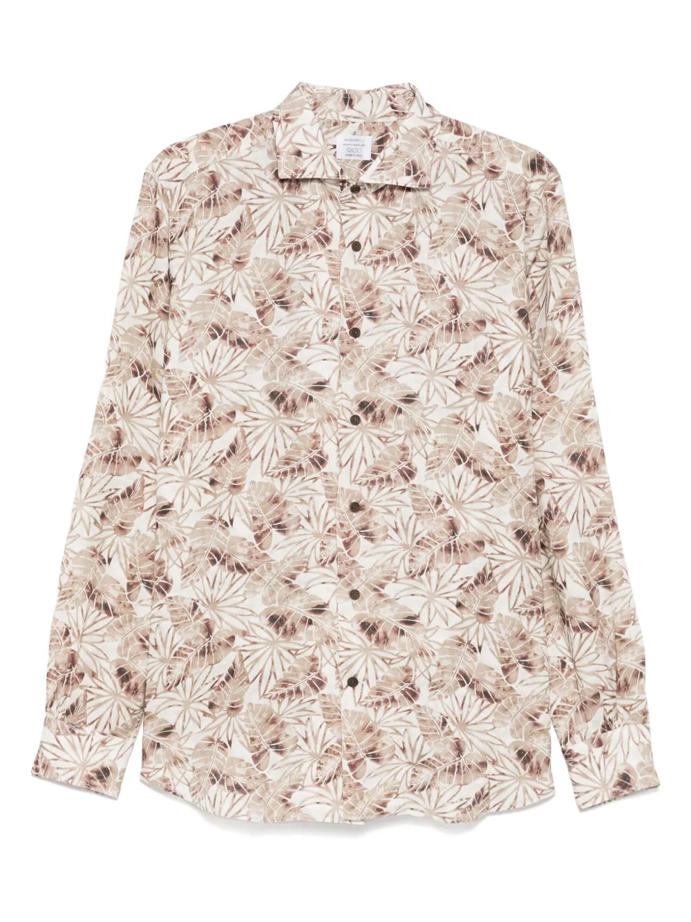 Mazzarelli camisa con hojas estampadas | neutro | Image 1
