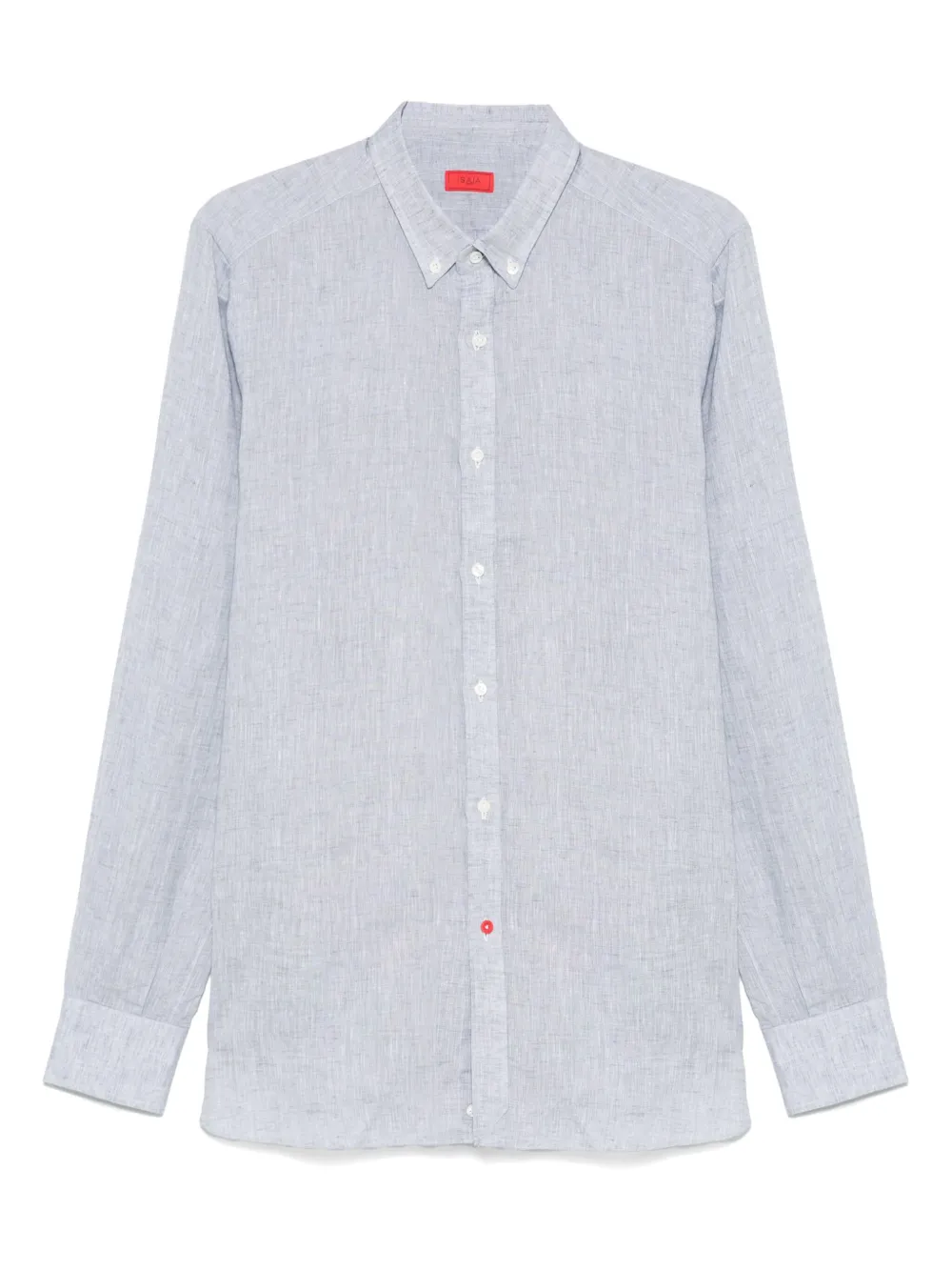 Isaia linen shirt - グレー Isaia linen shirt - グレー