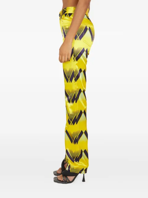 MERYLL ROGGE graphic-print satin trousers