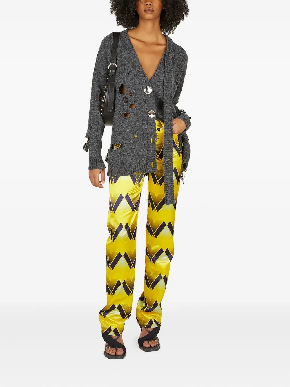 MERYLL ROGGE graphic-print satin trousers | Straight-Leg Pants | Image 2