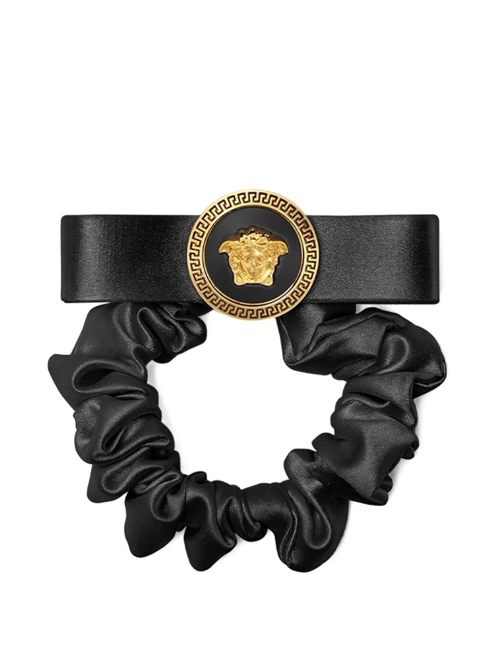 Versace Gianni Ribbon scrunchie Zwart