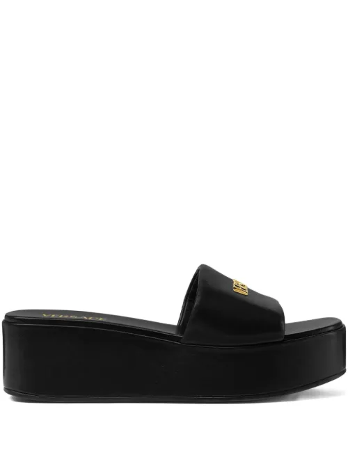 Mules Logo 55 mm à plateforme - Versace - Modalova