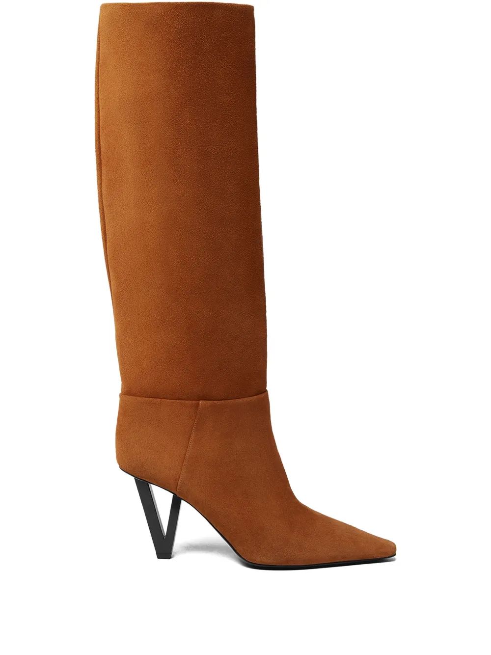 Versace Pointed-toe Knee-high Boots