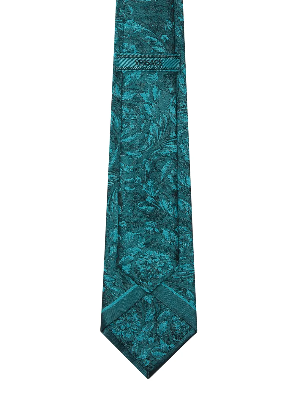Versace Barocco-jacquard tie - Blauw