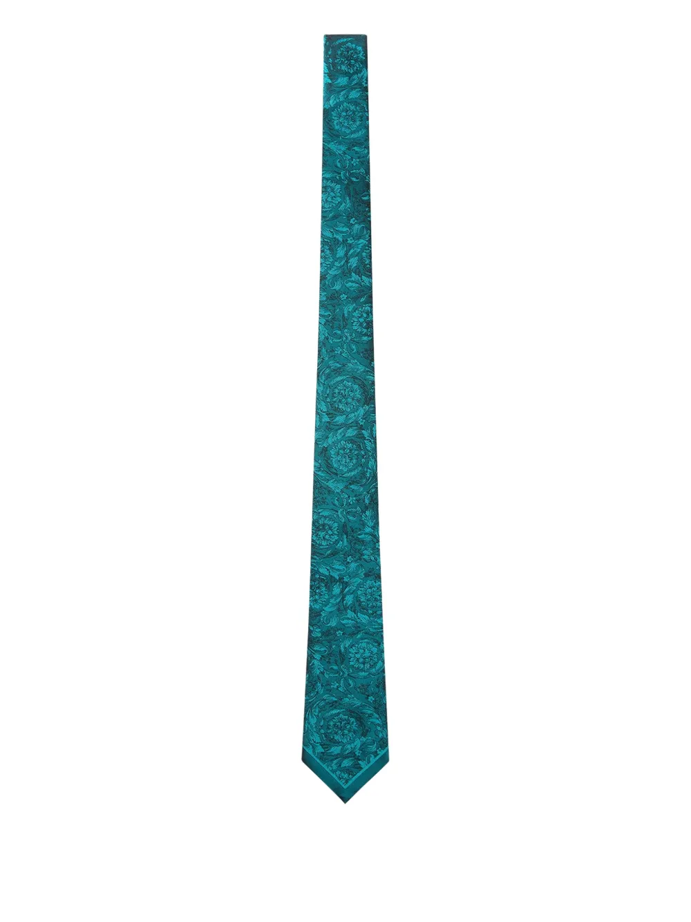 Versace cravate à motif Barocco en jacquard | bleu | Image 1
