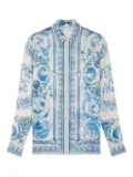 Versace Underwater Barocco crêpe shirt - Neutrals