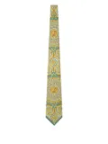Versace Barocco-patterned silk tie - Green