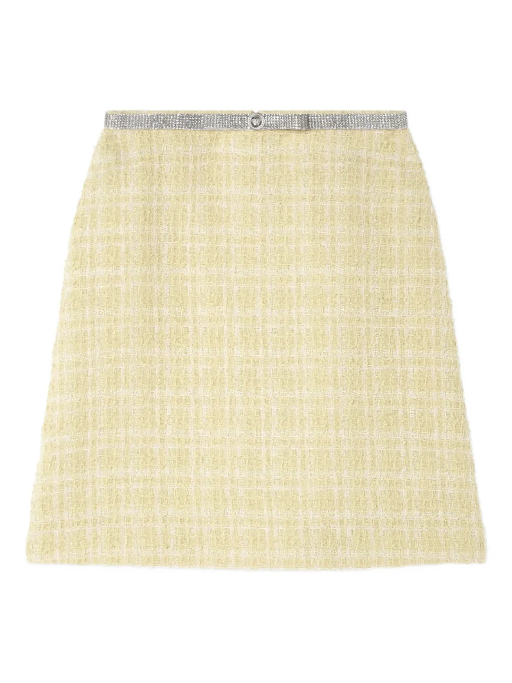 Versace Tweed mini-rok Beige