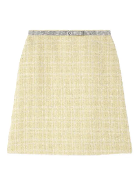 Versace falda corta de tweed