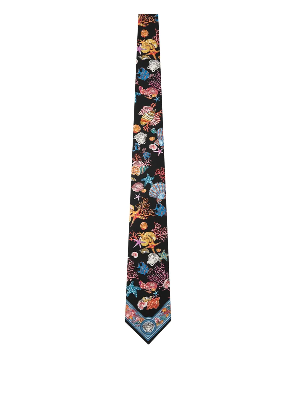 Versace Underwater Baroco Silk Tie