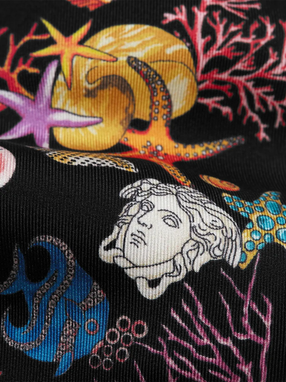 Versace Underwater Baroco Silk Tie