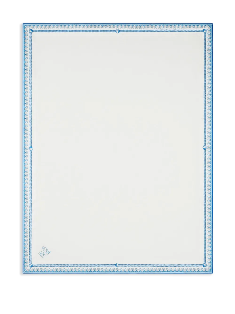 Versace border-print towel (195cm x 145cm) | White | Image 1