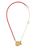 Versace shell-pendant necklace - Gold
