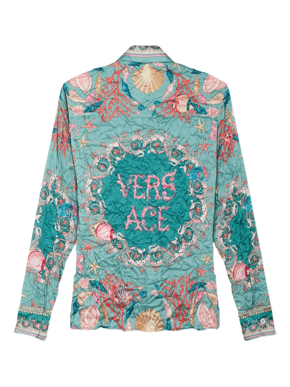 Versace Safety Pin Underwater Barocco draped shirt | Shirts | Image 2