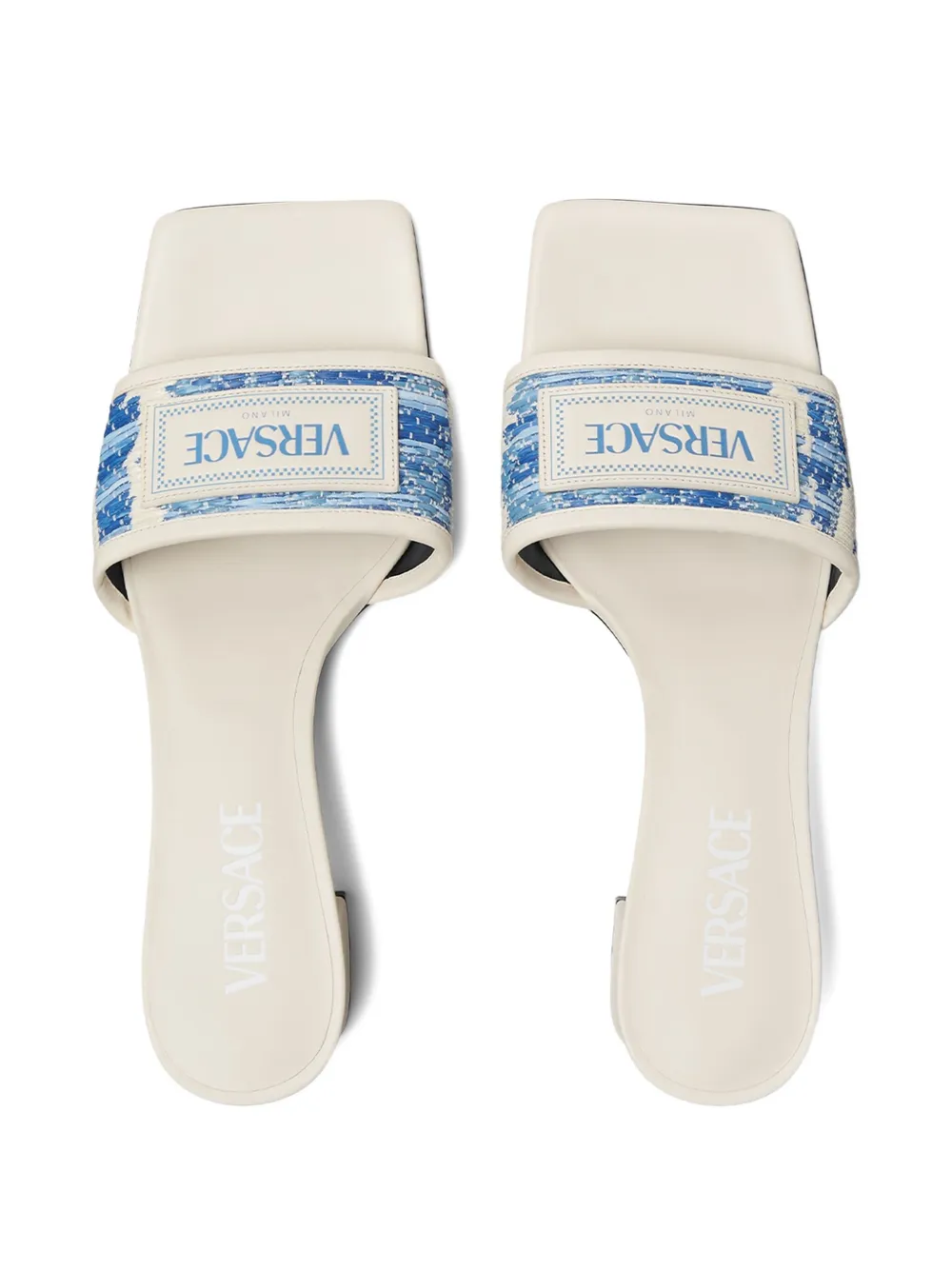 Versace Theia mules White