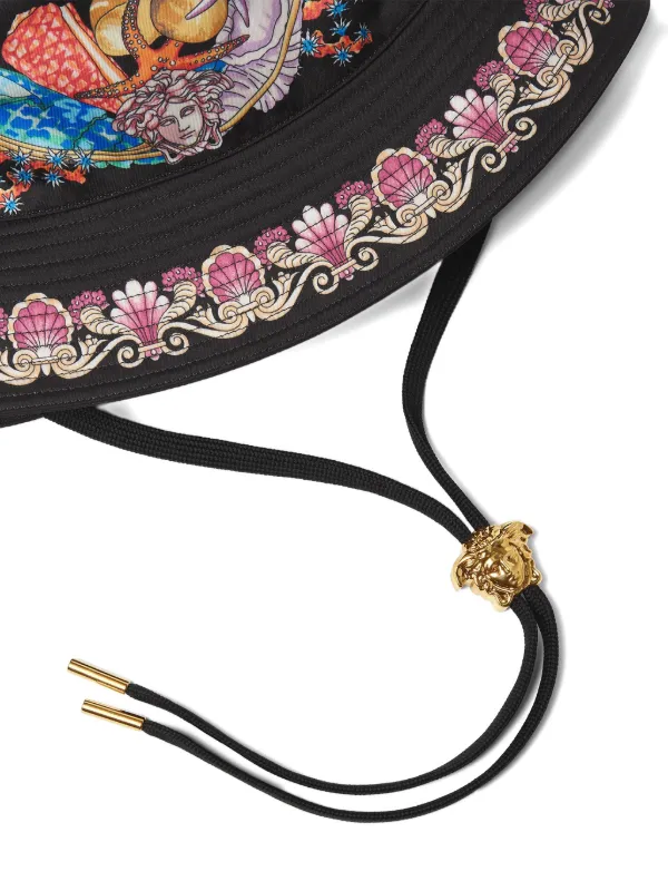 Versace Coral Theatre Bucket Hat | Black | FARFETCH display picture 3