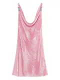Versace sequinned slip mini dress - Pink