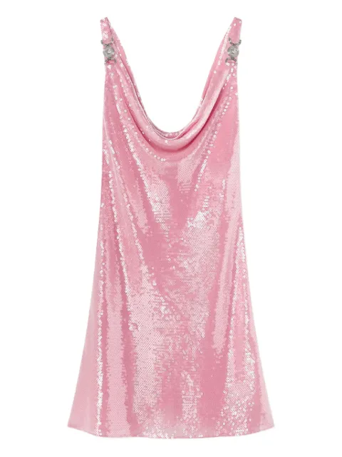 Versace sequinned slip mini dress